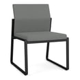thumbnail image 1 of Gansett Reception Waiting Armless Guest Chair / Black Steel / Light Gray, 1 of 5