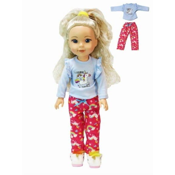 Fairytale Unicorn Pajamas for 14.5inch Dolls | American Fashion World