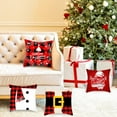 thumbnail image 1 of Jusqu'à 65 % de Réduction sur Housse de Coussin de Noël SMihono, Forme Flocon de Neige, Forme Père Noël Élan, Rouge Classique de Noël, 1 of 6