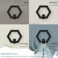 thumbnail image 6 of Amerock Prismo Contemporary Single Prong Matte Black Wall Hook, 6 of 9
