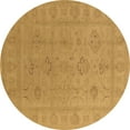 thumbnail image 1 of Ahgly Company Indoor Round Oriental Brown Traditional Area Rugs, 8' Round, 1 of 4