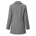 thumbnail image 6 of Zormilly Pea Coats for Women Long Sleeve Double Breasted Lapel Collared Winter Coat with Pockets Buttons Slim Jackets, S-2XL, 6 of 6