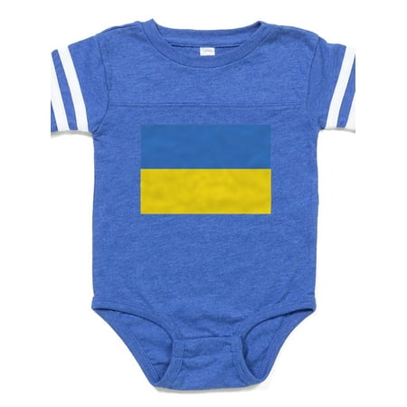 

CafePress - Ukraine Flag - Cute Infant Baby Football Bodysuit