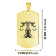 thumbnail image 2 of Stainless Steel Tribal Libra Zodiac (Scales) Dog Tag Keychain Circle Ring, 2 of 2