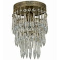 thumbnail image 7 of Meyda Tiffany 151126 Finnimore 6" Wide Semi-Flush Waterfall Ceiling Fixture - Brass, 7 of 7
