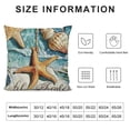 thumbnail image 5 of Qinduosi Beach Decorative Throw Pillow Cover Set of , Starfish Porch Outdoor Home Decor, Ocean sonal Couch Cushion Case, 5 of 5