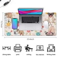 thumbnail image 5 of Long Mouse Pads for Desk,Dogs with Party Hats and Flowers Desk Mats on Top Of Desks, Desk Mouse Pad Extra Large with 3mm Non-Slip Base and Stitched Edge for Gaming,Office,Work,Home 35.4"x15.7", 5 of 6