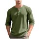 thumbnail image 2 of pstuiky manga larga para hombre, Blusas casuales con botones y cuello redondo de manga larga con degradado para hombre camisetas de hombre l, 2 of 9