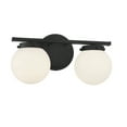 thumbnail image 4 of Trade Winds Lighting 2-Light Bathroom Vanity Light In Matte Black, 4 of 6