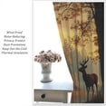 thumbnail image 5 of Retro Fishing Curtains Vintage Rustic Cabin Forest Nature Art Fisherman Blackout Window Treatment for Bedroom Living Room Decor Window Drapes 84" W X 84" L, 5 of 7
