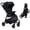 Black, variant on Vrhot Lightweight Baby Stroller, Compact One Hand Fold Design, Toddlers and Babies 0-36 Months, 13 lbs, Unisex, Black