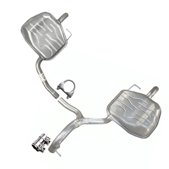 Northeastern Exhaust Stainless Steel Passenger & Driver Side Mufflers for 2008–2010 Volvo V70 3.2L & 2008–2015 XC70 3.2L | Direct-Fit Replacement