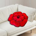 thumbnail image 4 of ERK Coussin Rond Rose 3D 19.7 Pouces Doux en Forme de Rose Fait Main Décoratif pour Sol, 4 of 4