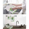 thumbnail image 5 of St. Patrick's Day Kitchen Dish Towels for Drying Dishes Set of 4, Green Lucky Shamrock Watering Can Wood Gray Waffle Weave Microfiber Hand Tea Bathroom Towels Quick Dry & Absorbent Towel 12x12, 5 of 7