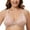 Beige, variant on MELENECA Women's Plus Size Racerback Unlined Lace Underwire Front Closure Bra Black 34B