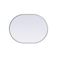thumbnail image 6 of Elegant Decor Metal Frame Oval Mirror 30x40 Inch in Silver, 6 of 12
