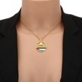 thumbnail image 5 of Necvior Al Aqsa Mosque and PLES Map Necklace Pendant Choker Couple Clavicle Chain, 5 of 12