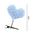 thumbnail image 5 of Tnobhg 2/5Pcs Little Plush Heart Hairpin Spring Design Girl Hair Clip Plush Animal Decor Hair Pin Children Headdress, 5 of 7