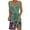 Green, variant on ibuvkizy Summer Dresses for Women Plus Size,Women's Casual Versatile Printed Round Neck Casual Sleeveless Suspender Dress,Holiday Party Beach Dress,Gifts for Women