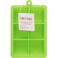 Silicone 6 Cube Ice Trays - Easy Fill & Release Flexible Ice Trays