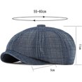 thumbnail image 2 of CoCopeaunts Beret Hat Denim Autumn Winter Hat Men Women Thick Flat Octagonal Newsboy Cap Male Female Artist Painter Berets, 2 of 8