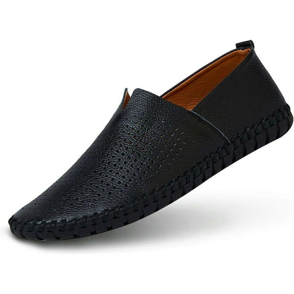 Men's comfort Daily life Shoes Soft Walking Breathable Shoes Round head flat Driving Shoes