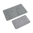 thumbnail image 1 of 2uds Adoquín Antideslizante Baño Alfombras Microfibra Baño Piso Alfombra Memoria Espuma Antideslizante Lavable Alfombra para Sala Habitación/Entrada-Gris, 1 of 5