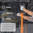 thumbnail image 6 of Telyswee 3/4 Ton Underhoist Support Stand Under Hoist Lift Jack Stand with wheels, Triangular Base, Orange, 6 of 7