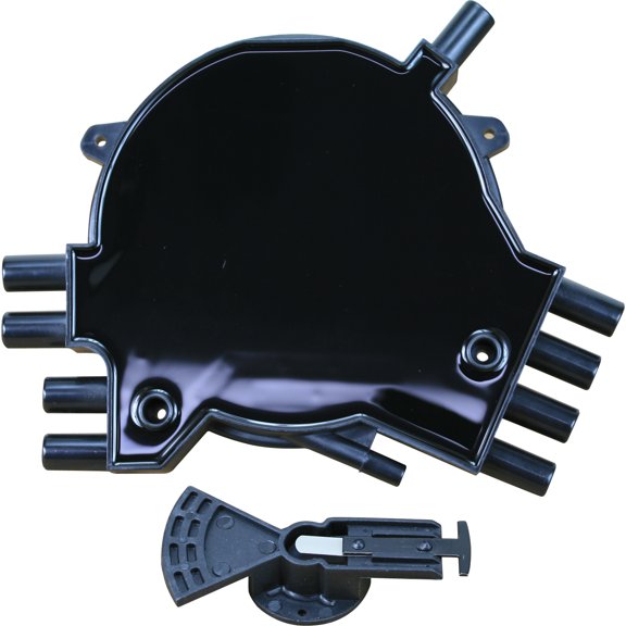 New Vented Optispark 2nd Gen Ignition Distributor Cap and Rotor Set Compatible With 1994-1997 Chevrolet Corvette Camaro Impala Pontiac Firebird LT1 V8 5.7L Oem Fit CAP1004-BLK