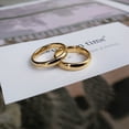 thumbnail image 2 of Couple Rings For Men And Women Glossy Circle Band Tungsten Steel Wedding Engagement Promise Anniversary Jewelry Gift, 2 of 8