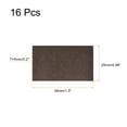 thumbnail image 2 of Uxcell Felt Furniture Pads, 38x25mm Self Adhesive Square Floor Protector Brown 16Pack, 2 of 6