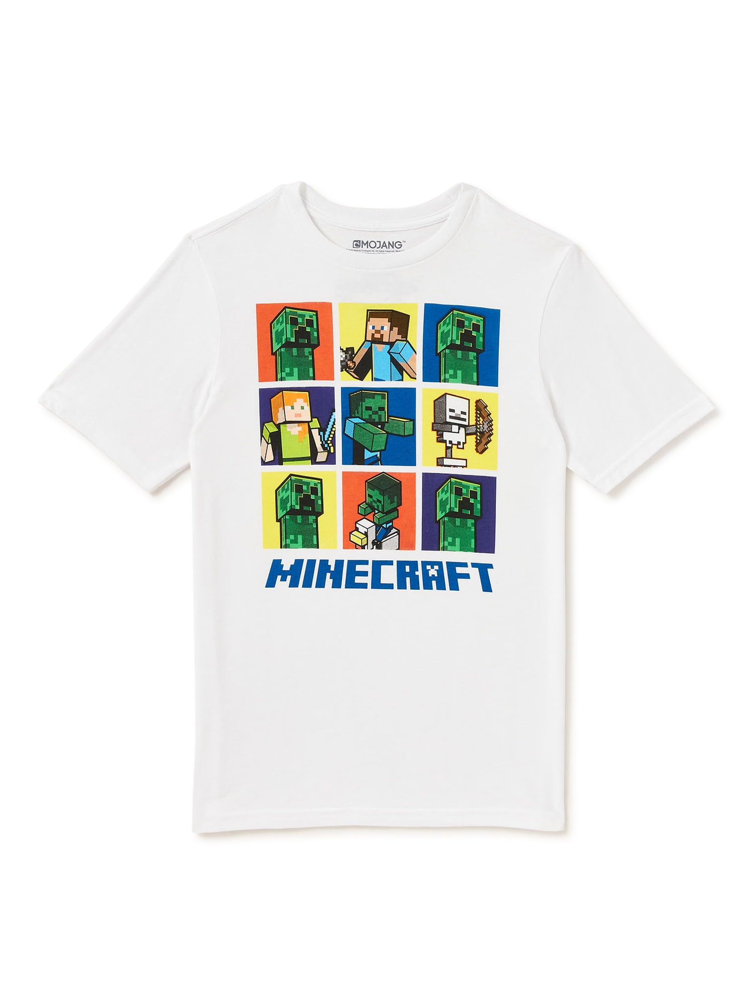 Minecraft T Shirt for Boys Teens Black Short Sleeve Top for Kids Age 5-15