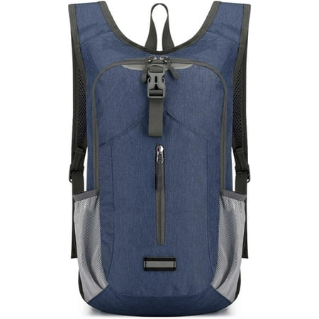 Packable Travel Backpack Foldable Lightweight Hiking Backpack for Women and Men Blue Waterproof Small Backpack Mini Camping Back Pack for Beach Gym Outdoor Sport Running Travel Essentials
