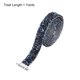 thumbnail image 2 of Cinta de Rhinestone, 9/16 Pulgadas 1 Yarda Cinta de Rhinestone de Cristal Autoadhesiva Glitter Tape Negro AB, 2 of 5