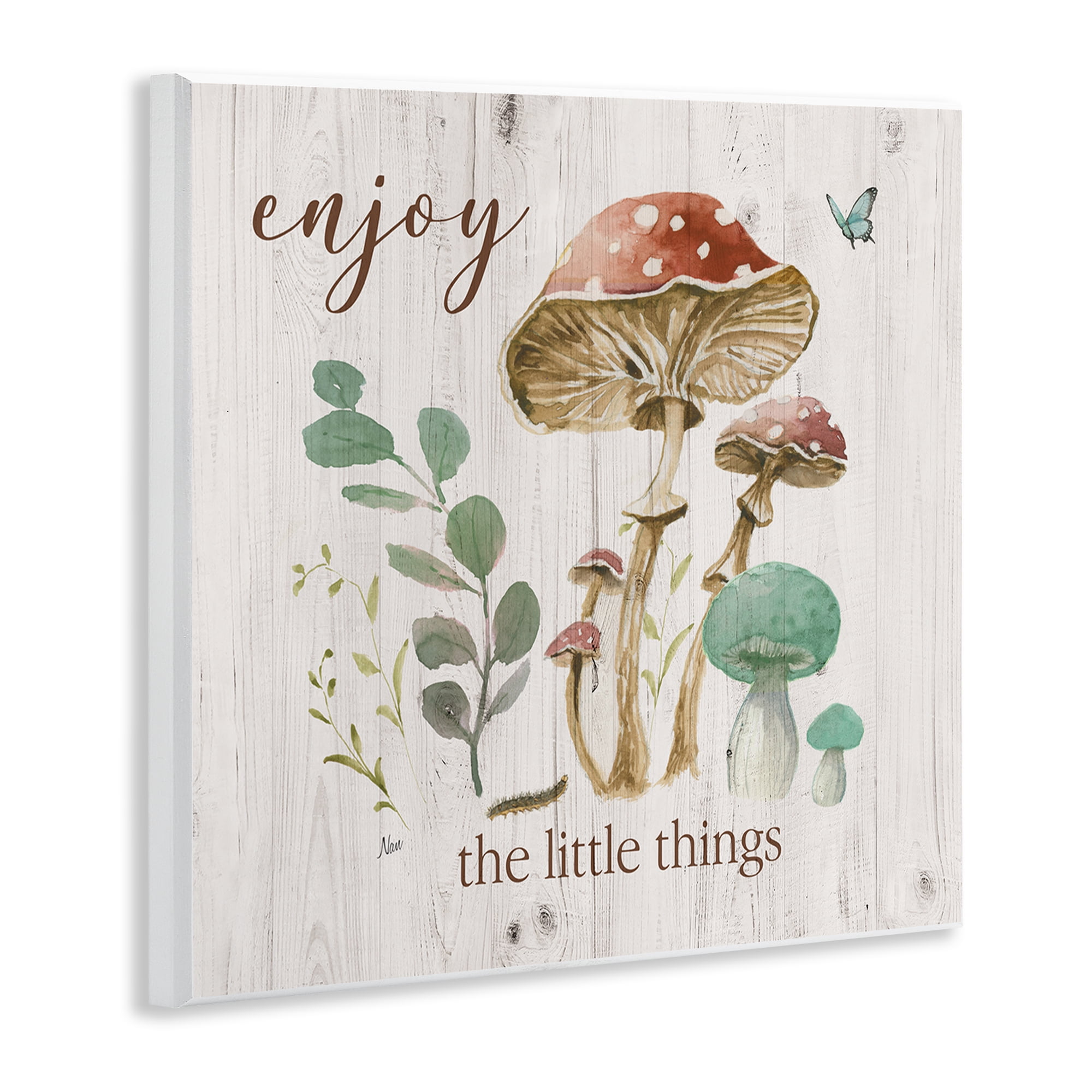 Stupell Industries Enjoy Little Things Plants & Flowers Painting Unframed Art Print Wall Art, 12 x 12