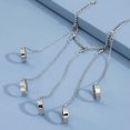 thumbnail image 5 of Pulsera de eslabones con anillo de dedo unk, ajustable, con banda abierta, cadena y arnés de mano, para mujeres y hombres, color plata, 20 cm, 5 of 5
