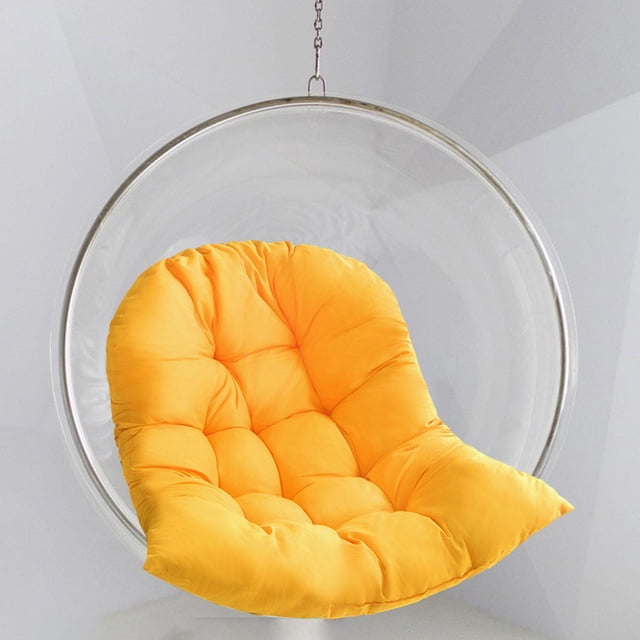 Cojín para silla colgante, alfombrilla para silla de jardín, asiento de mimbre grueso, cojín para silla, columpio, cojín para balcón, decoración del Amarillo