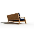 thumbnail image 3 of Curated Maison Adrien 87.25" Teak Deep Seating Outdoor Sofa with Navy Cushion, 3 of 5