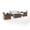 White/Brown, variant on Crosley Furniture Bradenton 3 Piece Outdoor Conversation Set - Sunbrella