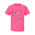 thumbnail image 2 of Wild Bobby In October We Wear Pink Diamond Heel Breast Cancer Awareness Men Tee, Neon Pink, 4X-Large, 2 of 6