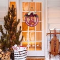 thumbnail image 5 of Light Ball,1Pc Merry Christmas Decorations Wreath Rustic Wooden Holiday Decor For Front Door Porch Home Window Wall Farmhouse Indoor Outdoor Decor,40*28.5Cm, 5 of 7