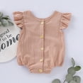 thumbnail image 3 of Bmnmsl Baby Girl Flutter Sleeve Romper Bodysuit, 3 of 4