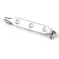 thumbnail image 3 of 50pcs 32mm Stainless Steel Back Safety Catch Bar Brooch (Silver), 3 of 6