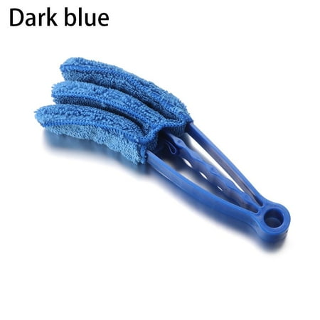 

Kitchen Office Duster Washable Tool Cleaner Brush Clip Household Removable Venetian Window Blind DARK BLUE