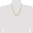 thumbnail image 4 of Primal Gold 14 Karat Yellow Gold 7.0mm Semi-solid Rope Chain, 4 of 4