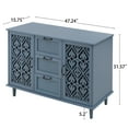 thumbnail image 7 of Retro Sideboard Buffet Cabinet with 2 Doors and 3 Drawers, Accent Storage Cabinet Chest for Kitchen,Dining/ Living Room,Hallway, 7 of 7