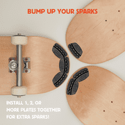The Original Tail Devil - Make Your Skateboard Spark - Tail Devil Spark Plate - Black