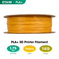 thumbnail image 2 of Filamento para impresora 3D eSun PLA+ de 1,75 mm, bobina amarilla de 1 kg, 2 of 8
