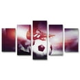 thumbnail image 2 of Pintura De Lona De Deportes De Fútbol ANGGREK 5 Paneles Impresos Color Como se muestra en la imagen, 2 of 7