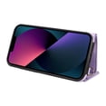 thumbnail image 5 of ELEHOLD Wallet Case for iPhone 13, PU Leather Flip Case with Crossbody & Wrist Strap,Full Protection Case with Card Slots & Kickstand,Purple, 5 of 11